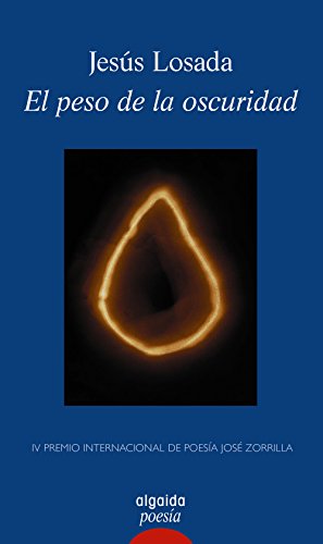El peso de la oscuridad: IV Premio Internacional de Poesía José Zorrilla (ALGAIDA LITERARIA - POESÍA)