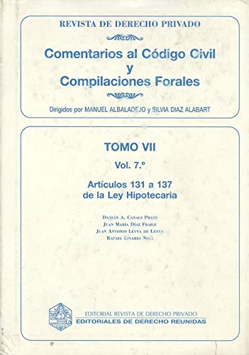 Comentarios al codigo civil y c.f. tomo vii, vol. 7