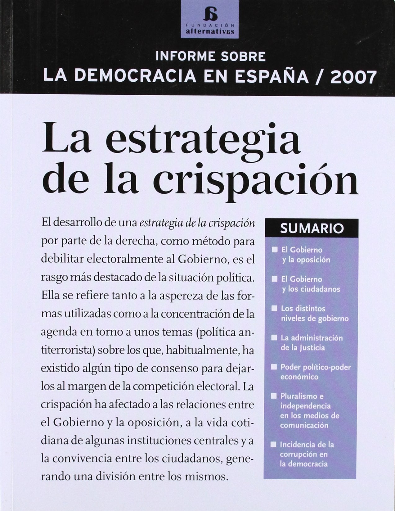 La Estragegia de La Crispacion