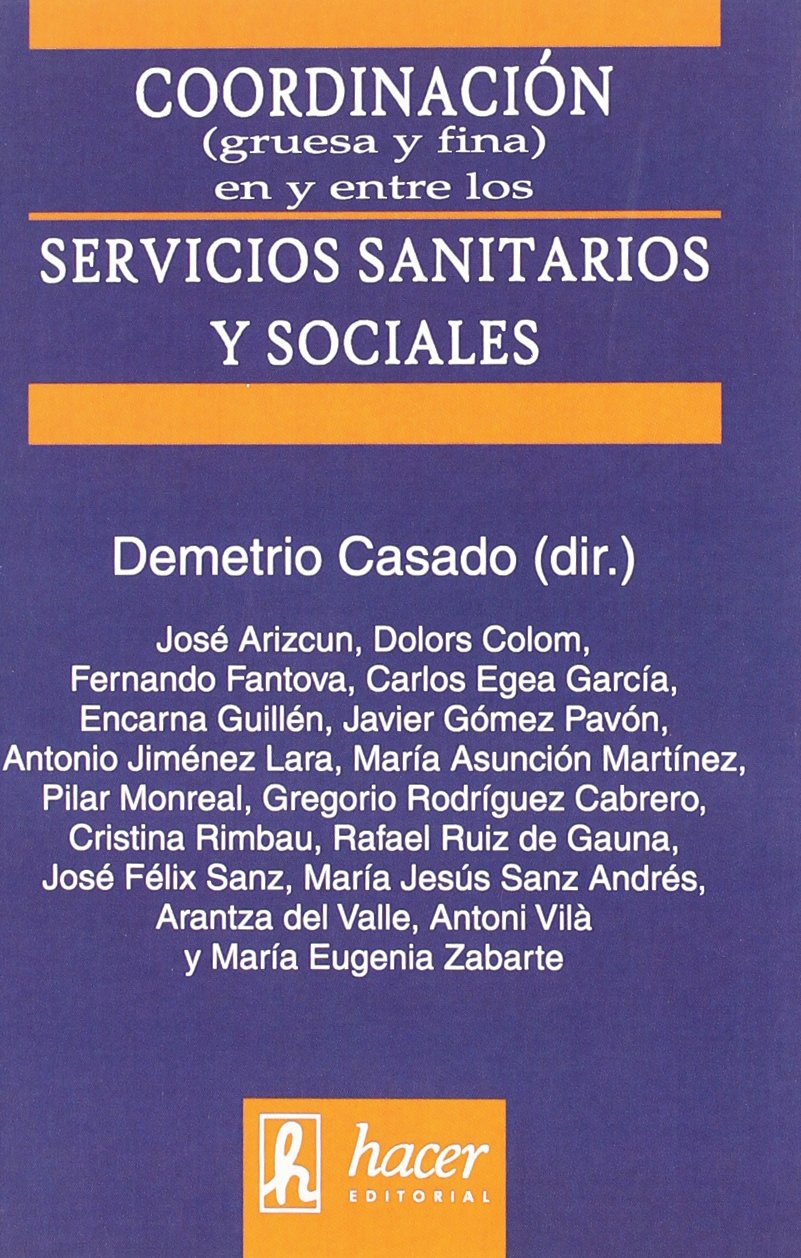 COORDINACION SERVICIOS SANITARIOS Y SOCIALES (SIN COLECCION)