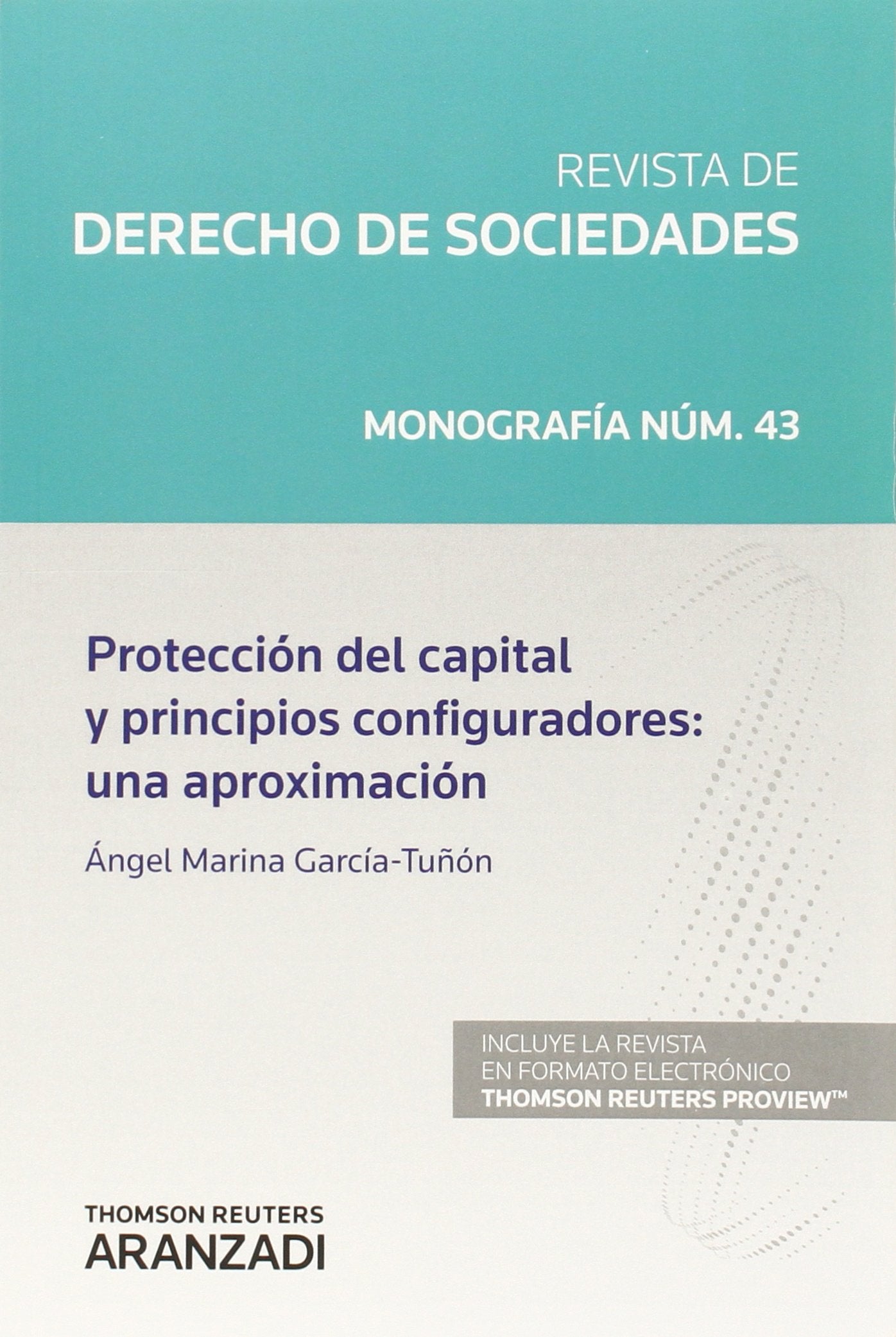Protección del capital y principios configuradores: una aproximación: 43 (Monografía - Revista Derecho Sociedades)