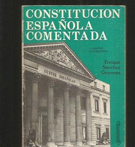 CONSTITUCION ESPAÑOLA COMENTADA