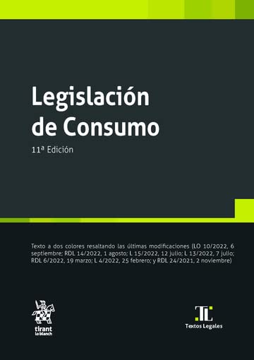 Legislación de Consumo 11ª Edición