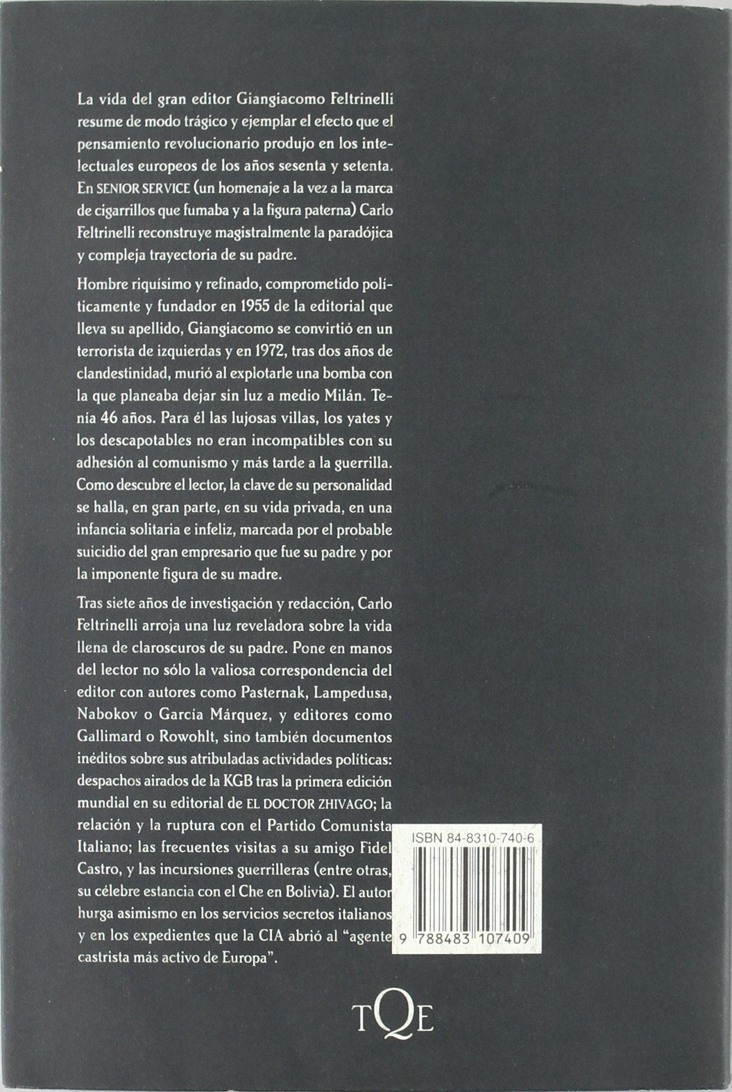 Senior Service: Biografía de un editor: 12 (Tiempo de Memoria)