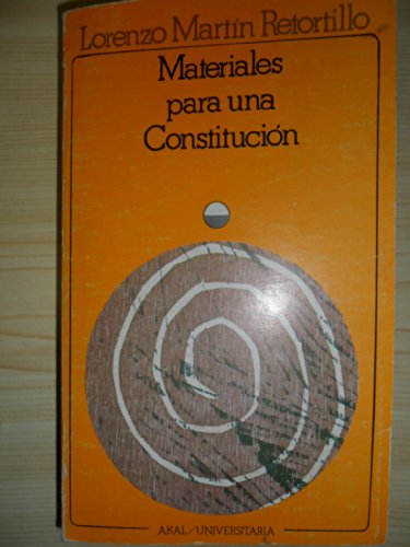 Materiales para una constitución.