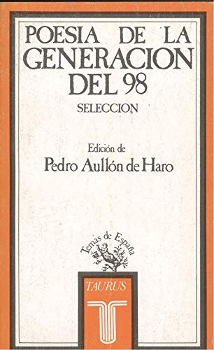 Poesia de la generacion del98 (Temas de España)