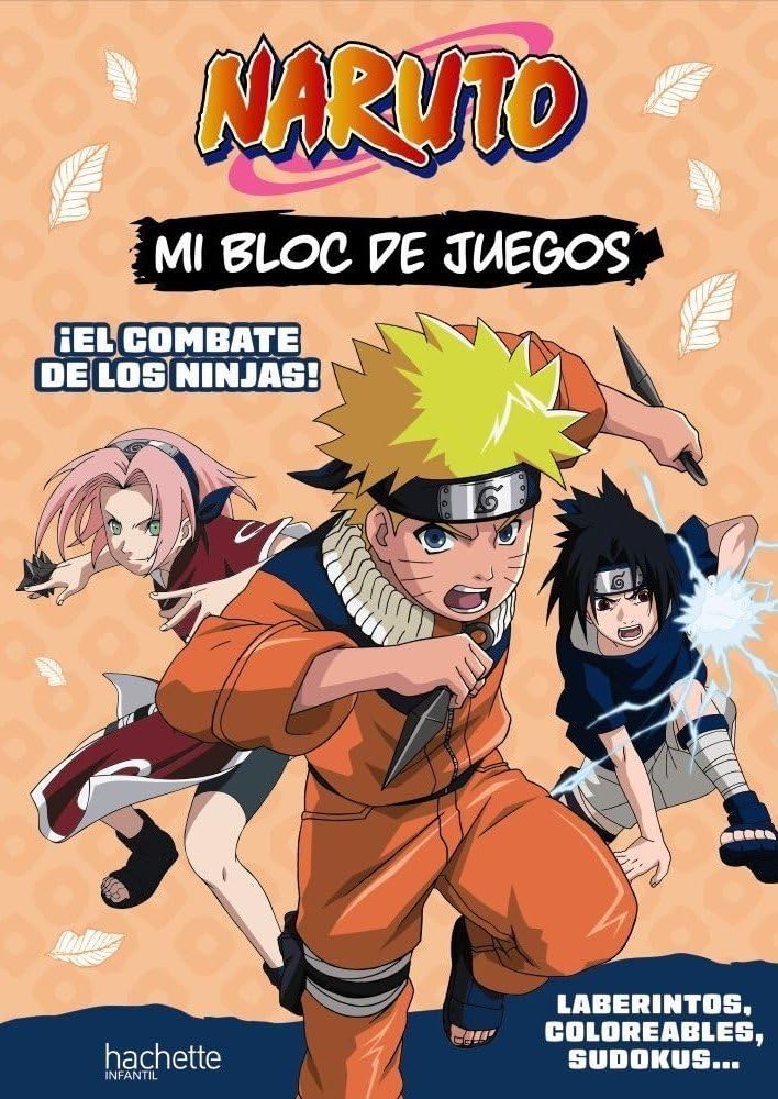 Mi bloc de juegos Naruto. El combate de los ninjas (Hachette INFANTIL)