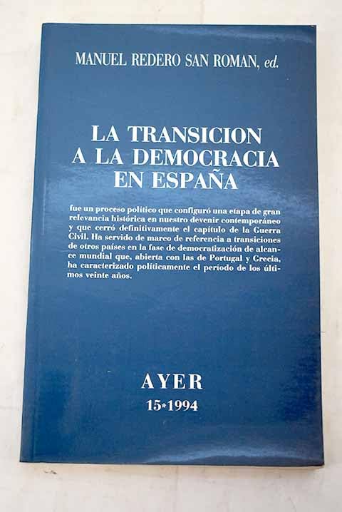 Transicion a la democracia en España, la