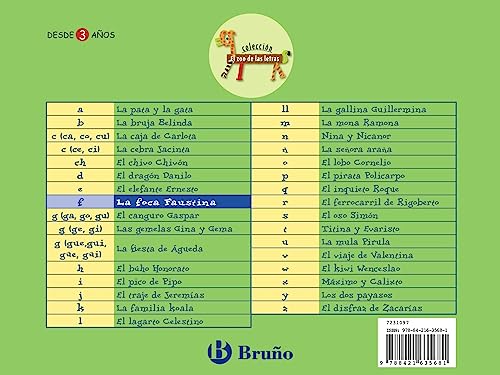 La foca Faustina: Juega con la f (Castellano - A PARTIR DE 3 AÑOS - LIBROS DIDÁCTICOS - El zoo de las letras)