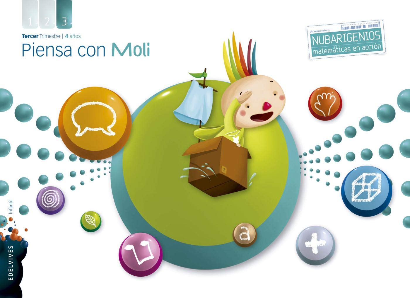 Piensa com Moli (Infantil 4 años Tercer Trimestre) (Nubarigenios) - 9788426388285