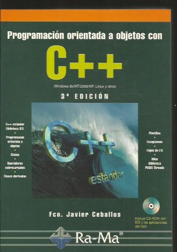 Programación orientada a objetos con C++, 3ª edición.