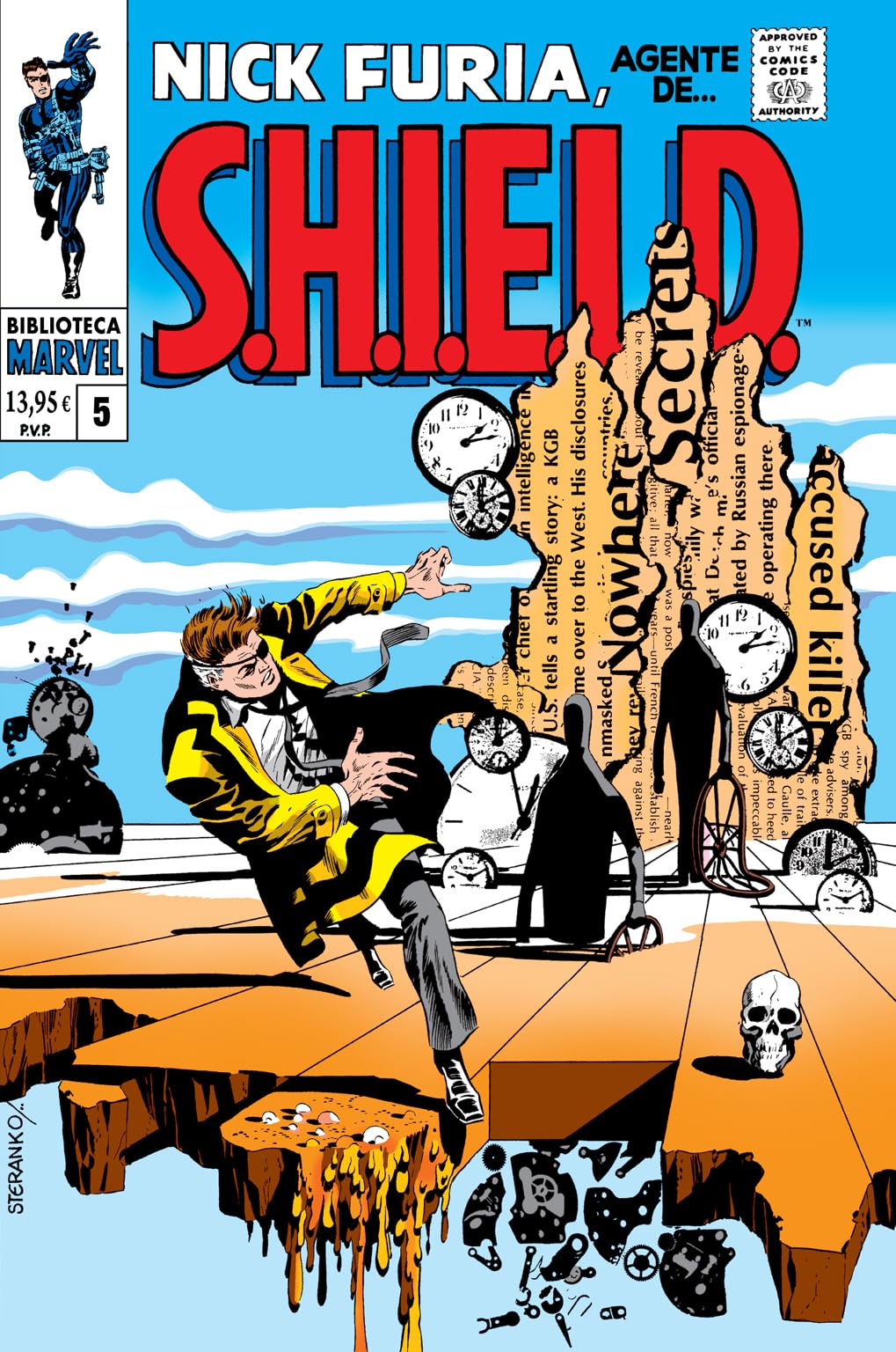 Biblioteca marvel nick furia, agente de s.h.i.e.l.d. 5. 1968-69. nick fury, agent of s.h.i.e.l.d. 4-