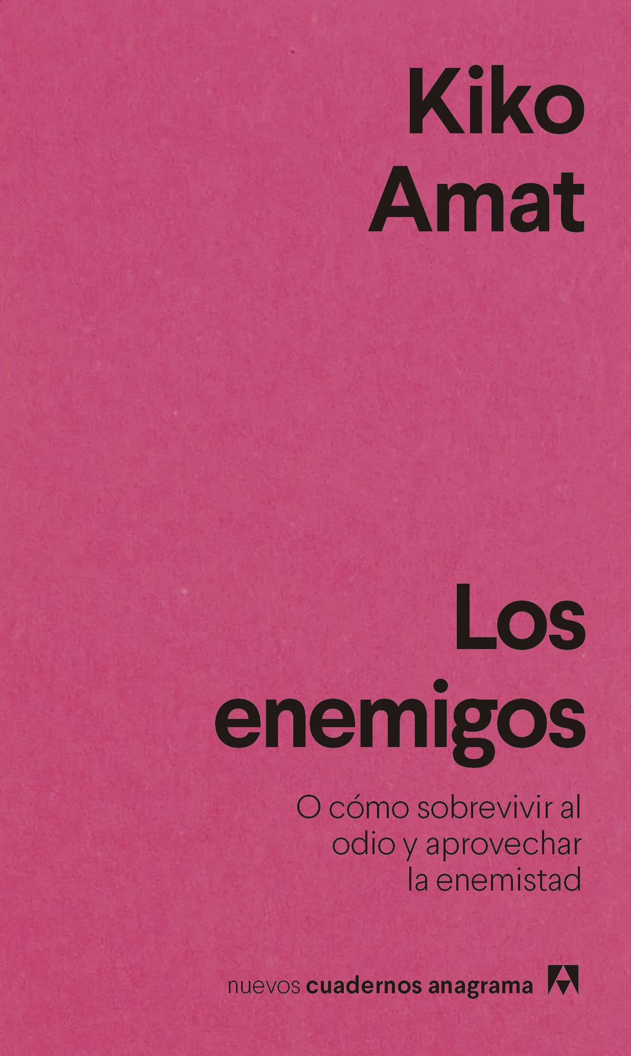Los enemigos: O cómo sobrevivir al odio y aprovechar la enemistad: 44 (Nuevos cuadernos Anagrama)
