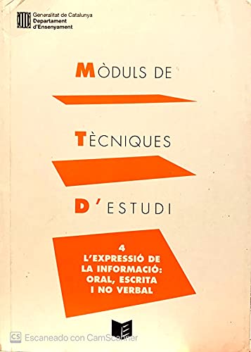 expressió de la informació: oral (Mòduls de Tècniques d'Estudi)