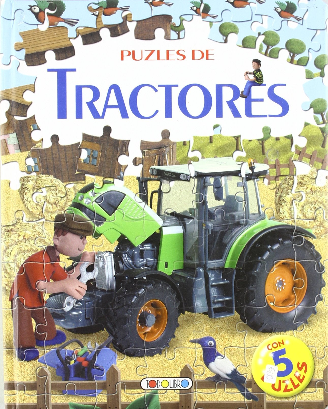 Puzles de tractores (Libro puzle de 24 piezas)