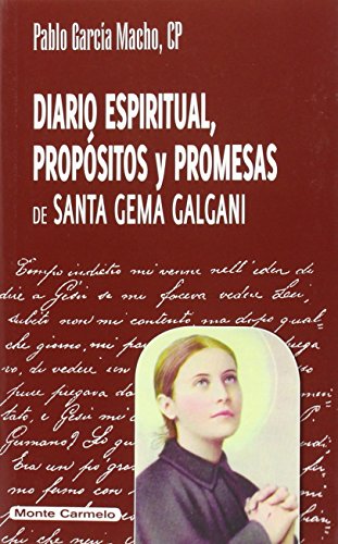 Diario espiritual, propósitos y promesas de Santa Gema Galgani