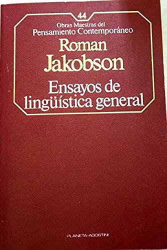 Ensayos de Linguistica General (Obras Maestras del Pensamiento Contemporáneo)