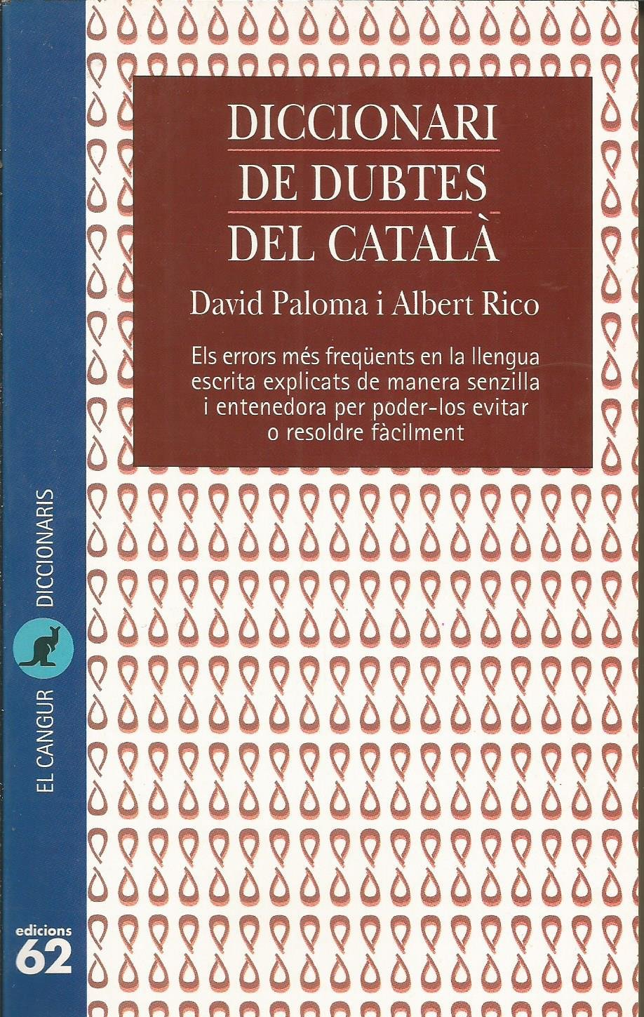 Diccionari de dubtes del català (El Cangur)