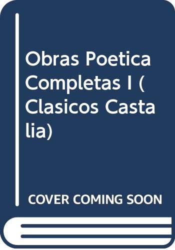 Obra poética completa, I                       .
