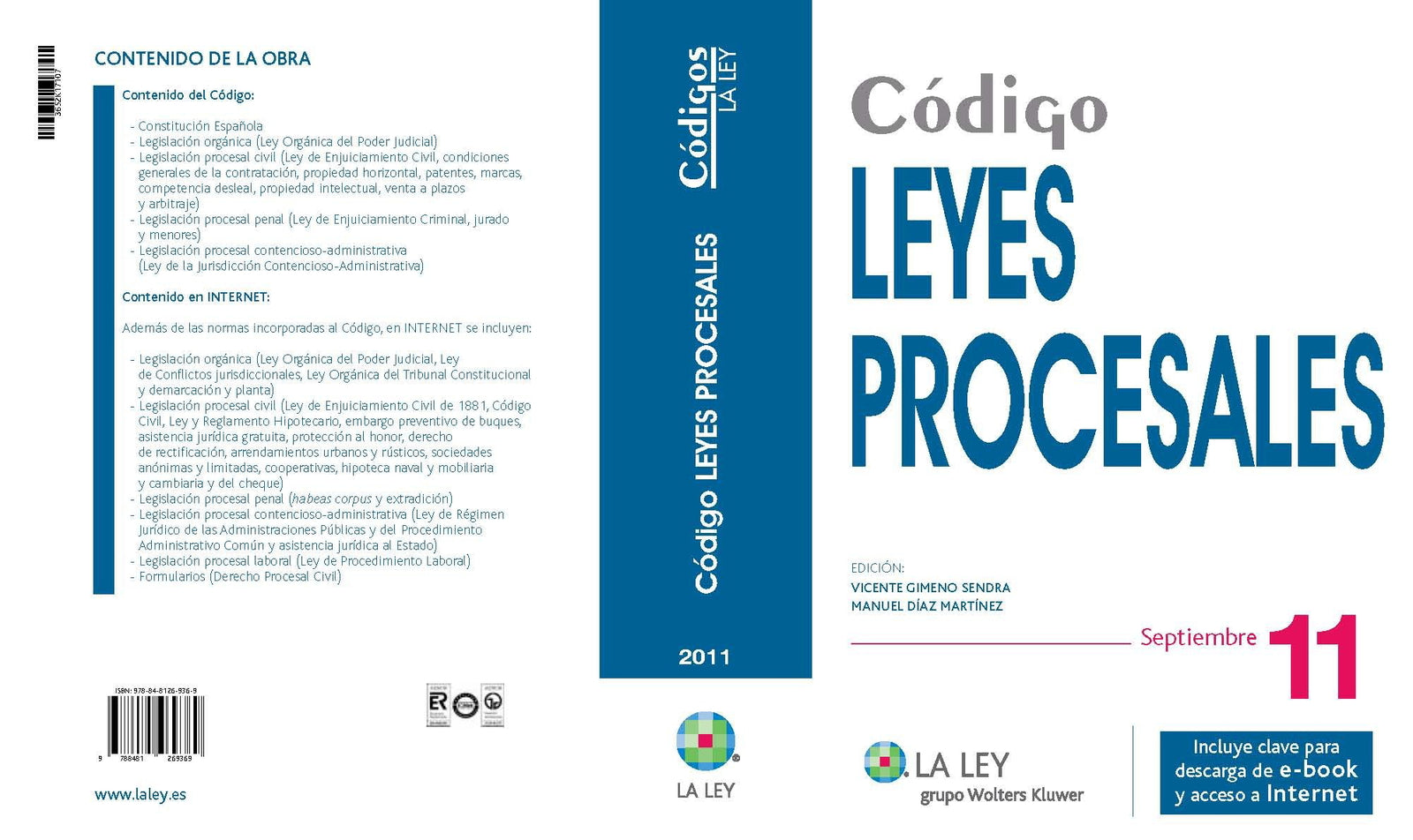 Código Leyes Procesales 2011 (Códigos La Ley)