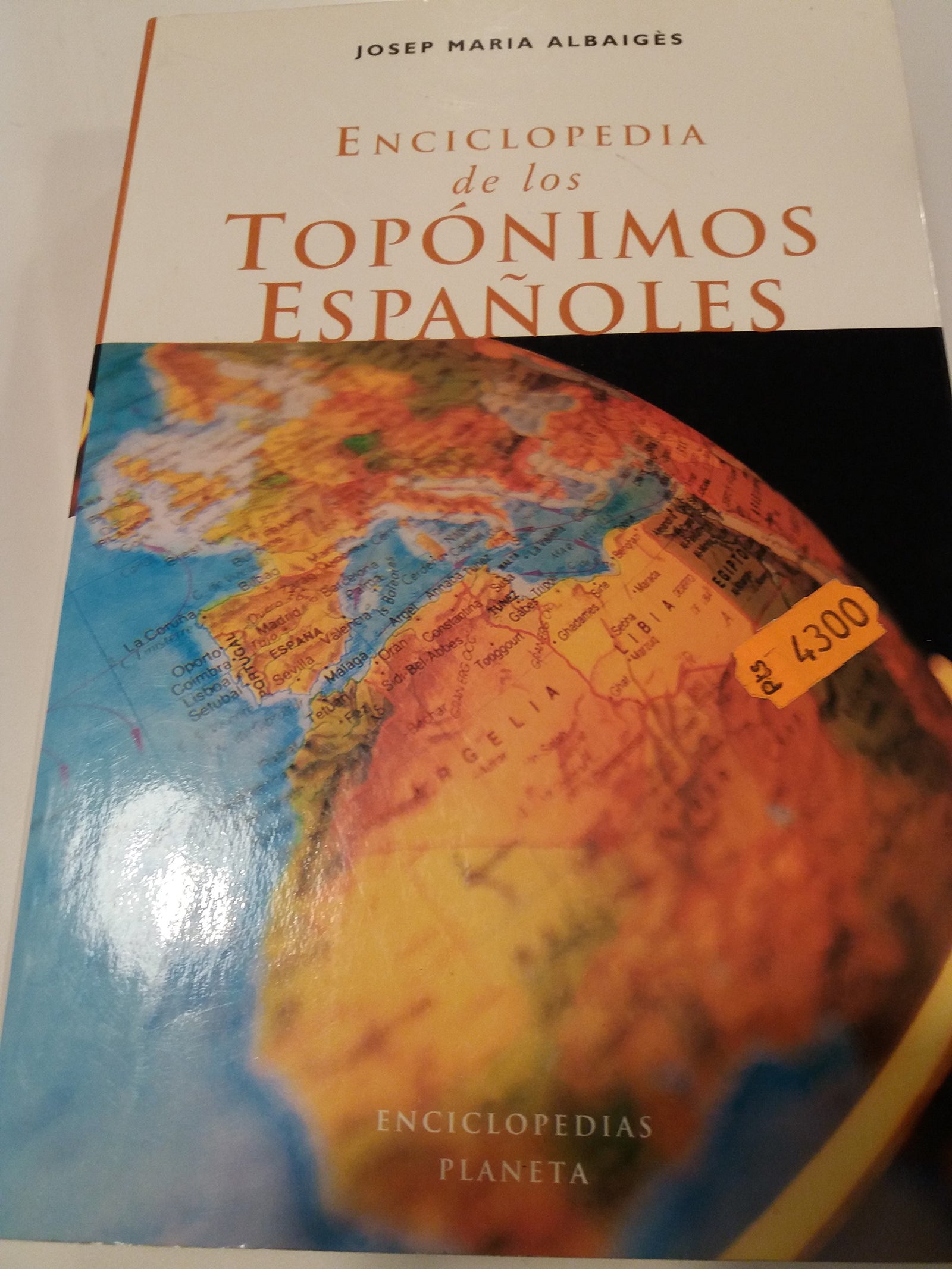 Enciclopedia de toponimos españoles
