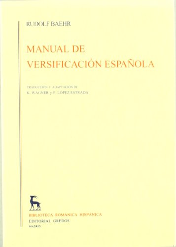 Manual versificacion española