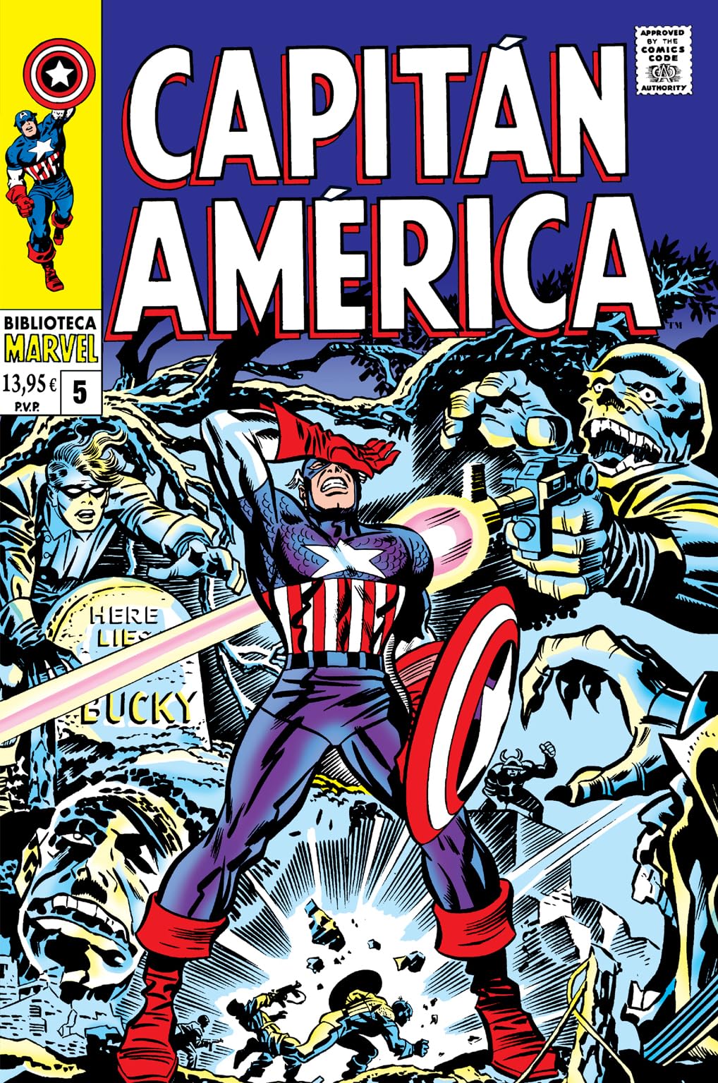 Biblioteca marvel capitán américa 5. 1968: captain america 102-107 usa
