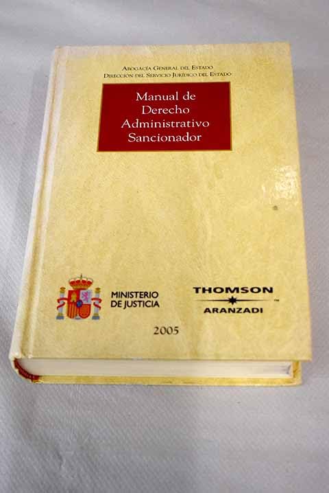 Manual derecho administrativo sancionador