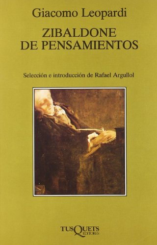 Zibaldone de pensamientos: 107 (Marginales)