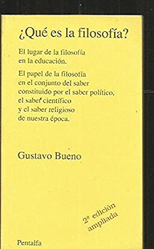 ¿QUE ES LA FILOSOFIA? : EL LUGAR DE LA FILOSOFIA EN LA EDUCACION