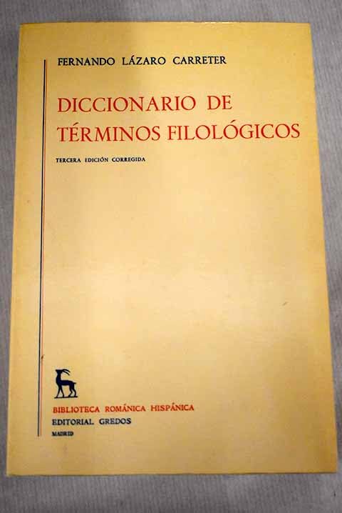 Diccionario De Términos Filológicos