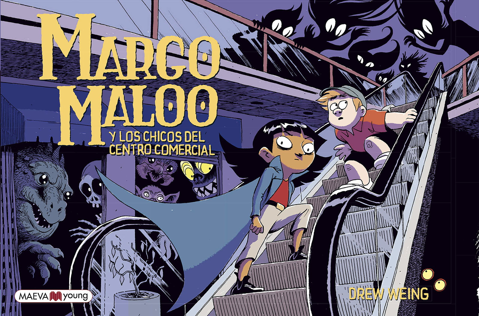 Margo Maloo 2 y los chicos del centro comercial: Una novela gráfica llena de aventuras y criaturas misteriosas.