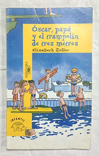 Oscar, papa y el trampolin de tres metros