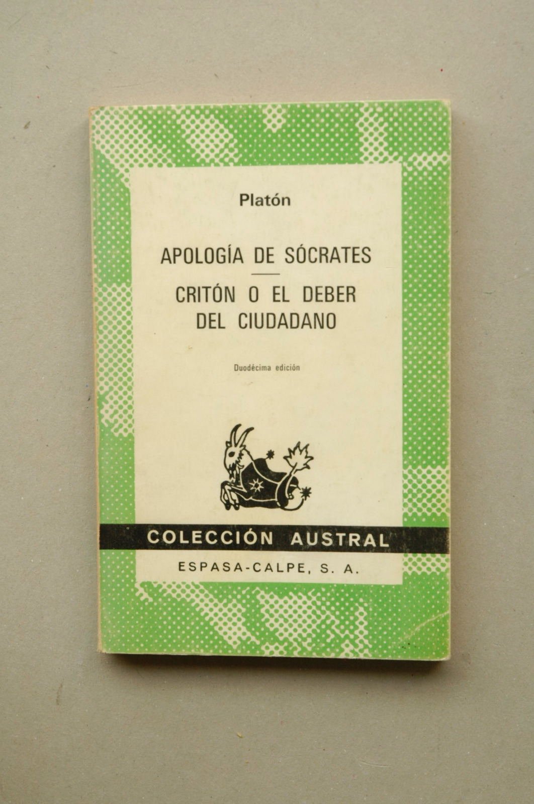 Apologia de socrates. criton o el deber del ciudadano