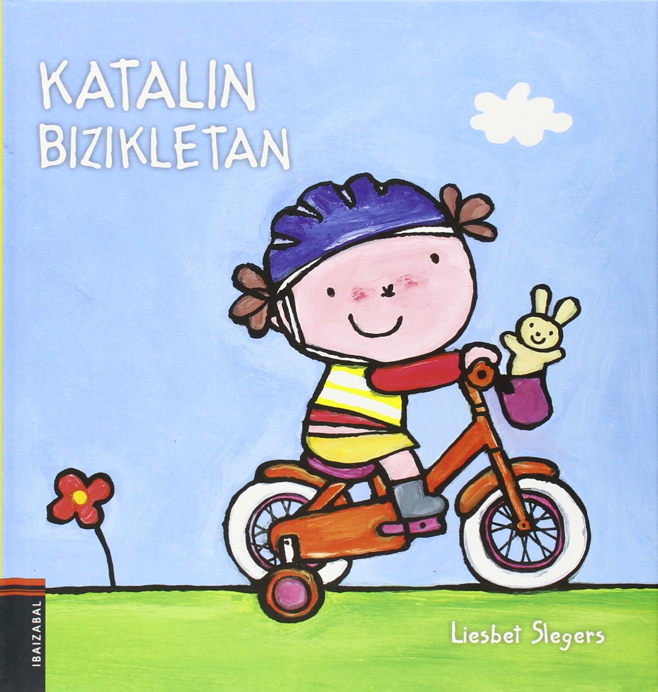 Katalin bizikletan