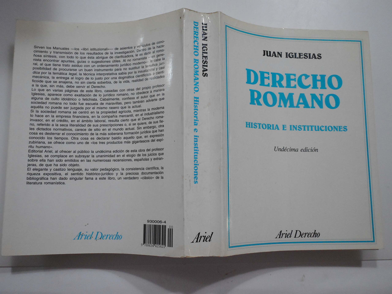 Derecho romano. historia e instituciones
