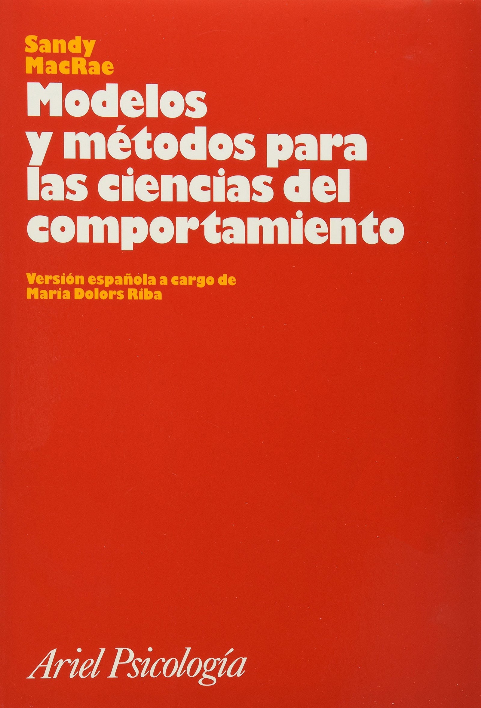 Modelos y métodos para las ciencias del comportamiento