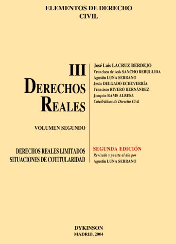 Derechos reales limitados, situaciones de contitularidad