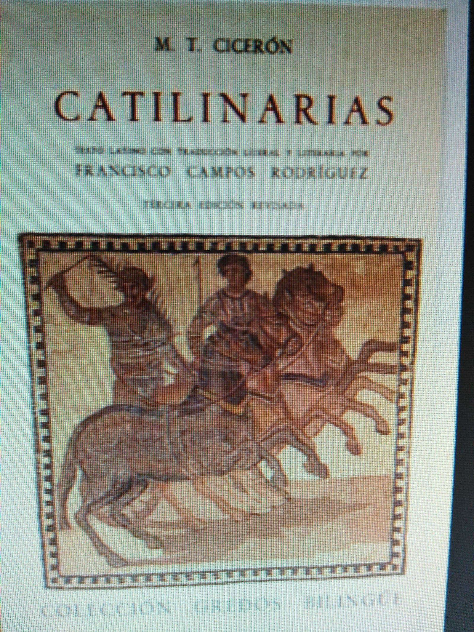 Catilinarias (bilingue): 030 (VARIOS GREDOS)