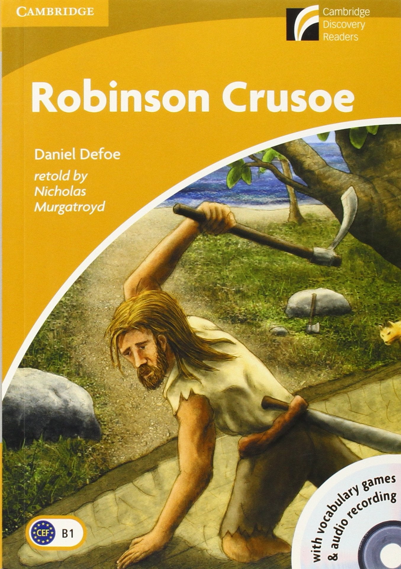 Robinson Crusoe Level 4 Intermediate Book with CD-ROM and Audio CD (CAMBRIDGE)