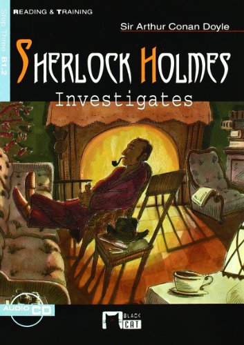 SHERLOCK HOLMES INVESTIGATES+CD N/E (Black Cat. reading And Training)