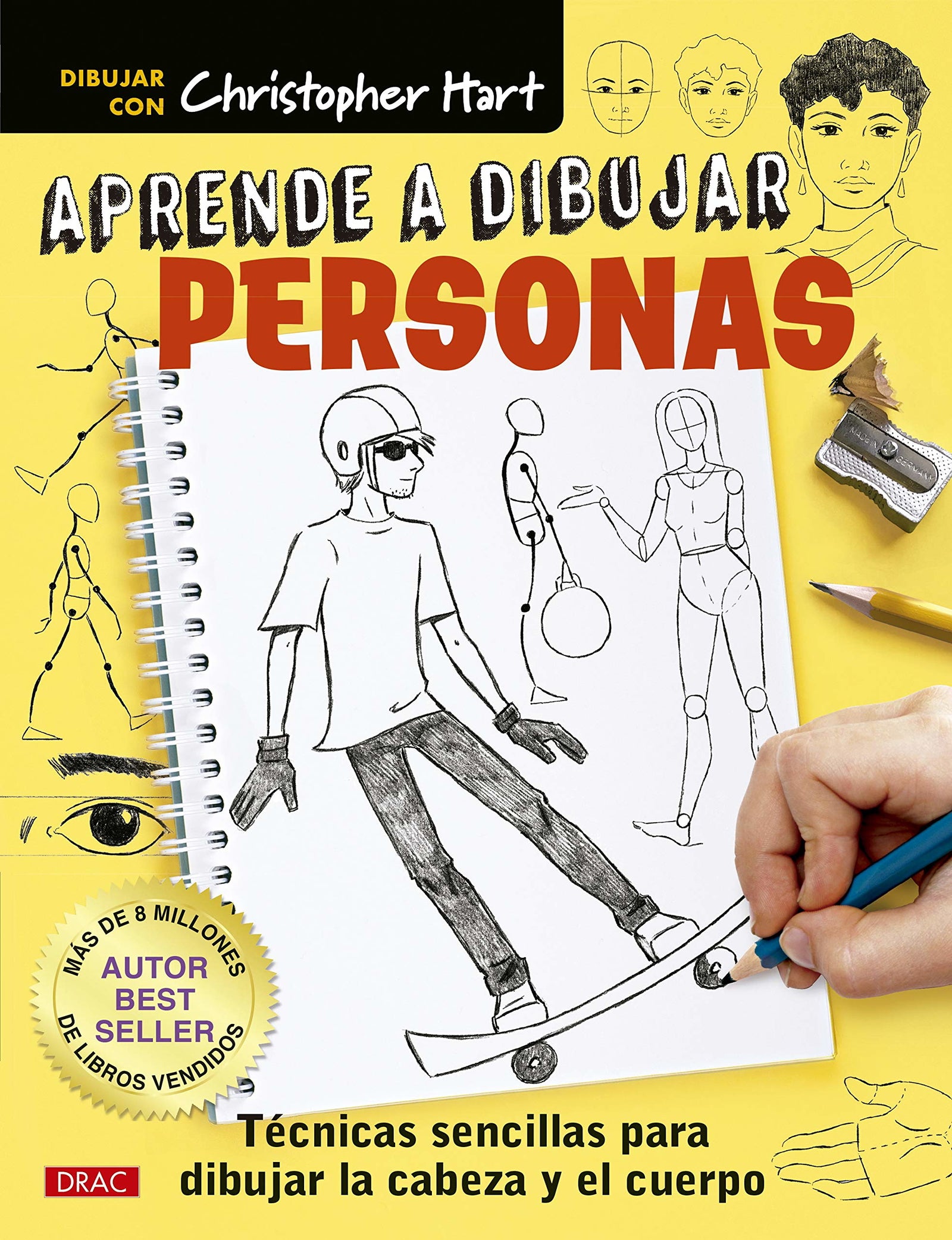 Aprende a dibujar personas: Técnicas sencillas para dibujar la cabeza y el cuerpo (TENDENCIAS JUVENILES)