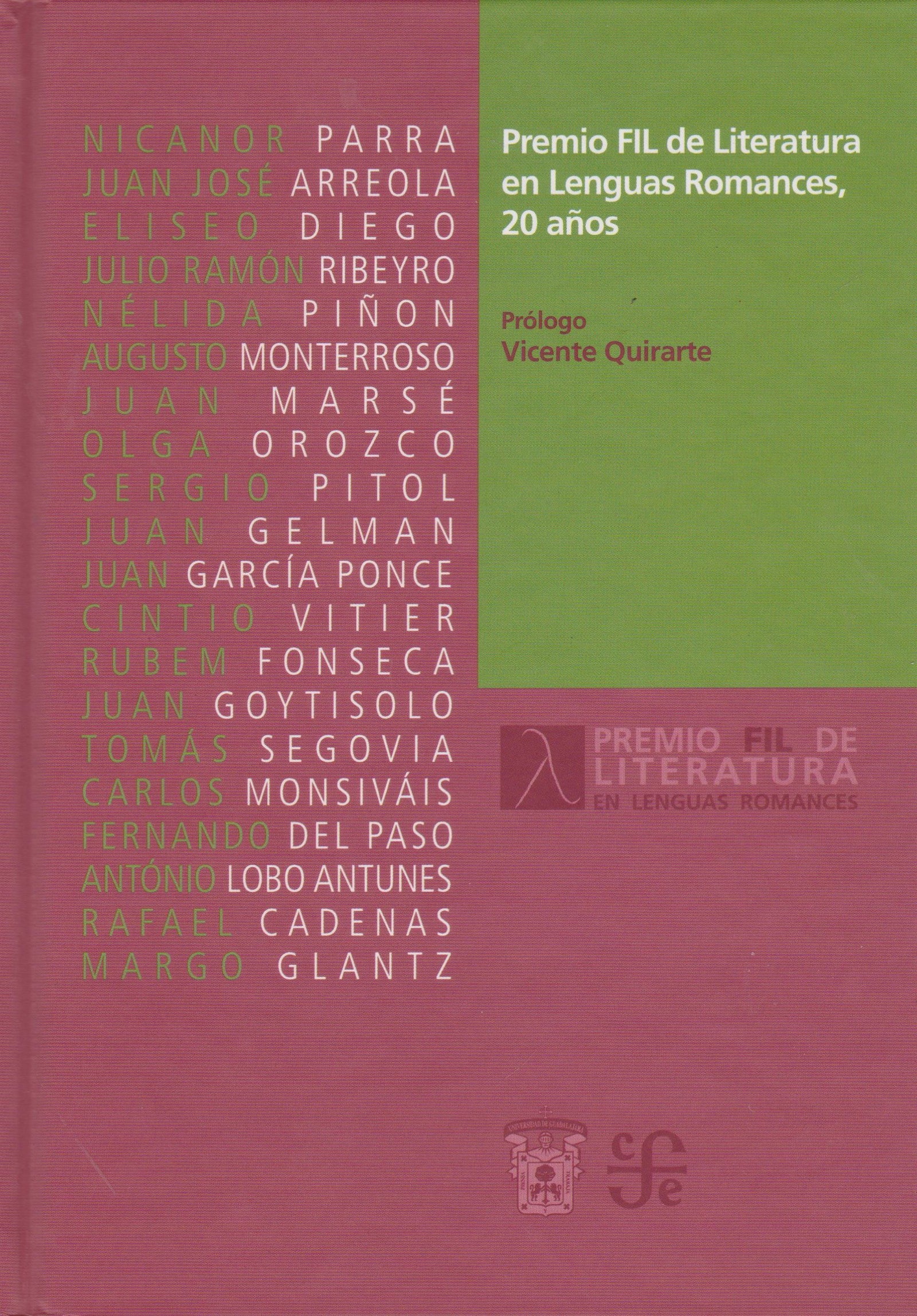 Premio Fil De Literatura En Lenguas Romances, 20 Años (Tezontle (fce))