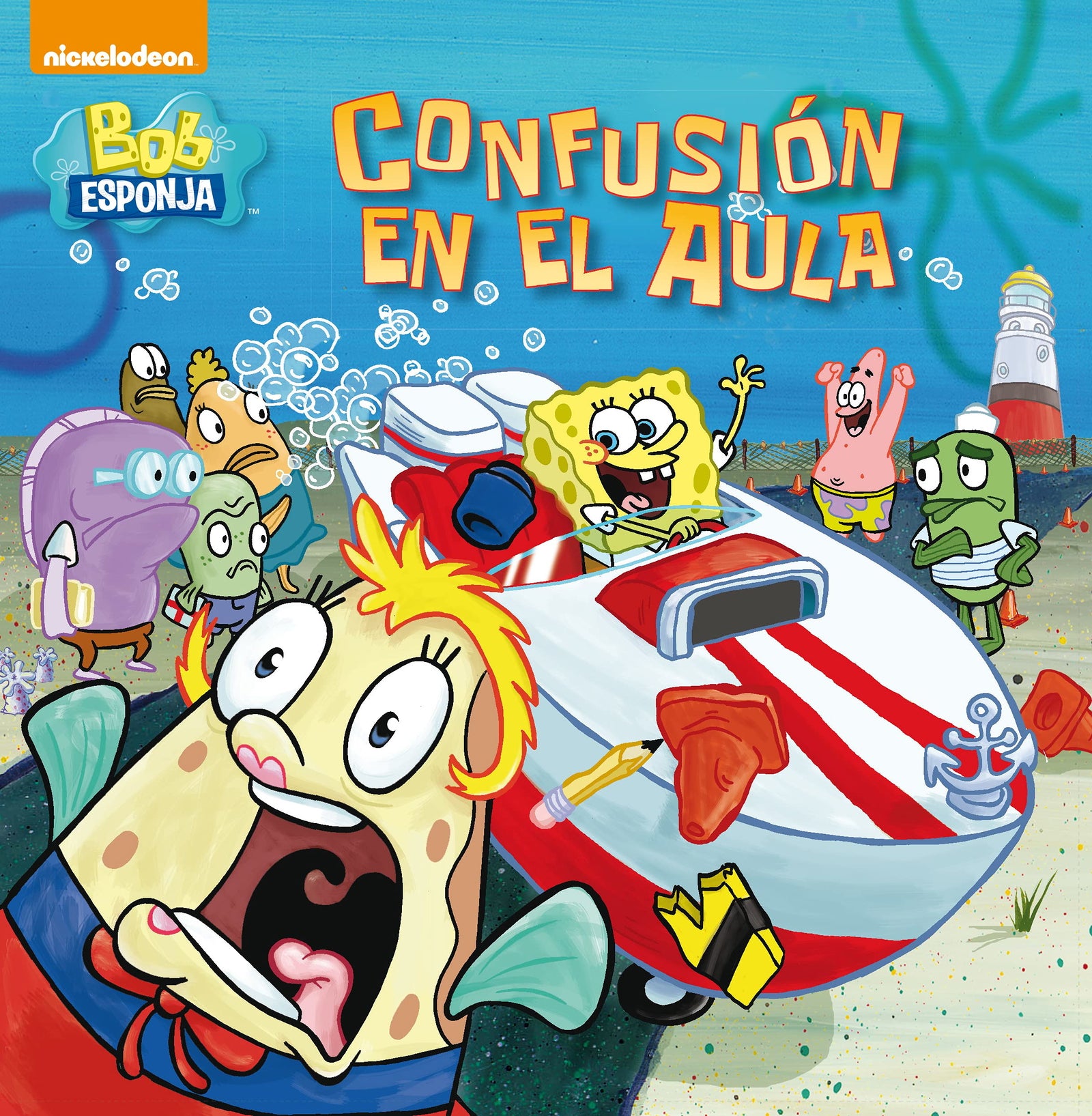 Bob Esponja. Un cuento - Confusión en el aula (Nickelodeon)
