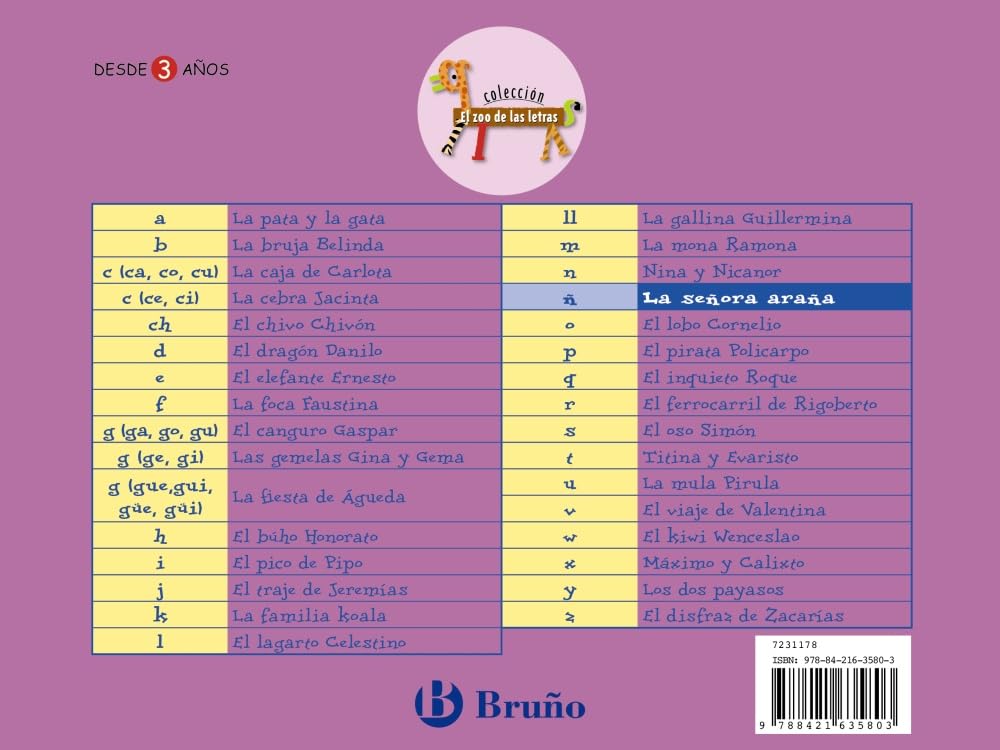 La señora araña: Juega con la ñ (Castellano - A PARTIR DE 3 AÑOS - LIBROS DIDÁCTICOS - El zoo de las letras)