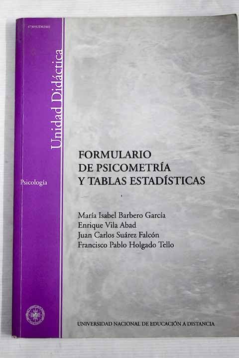 FORMULARIO DE PSICOMETRIA Y TABLAS ESTADISTICAS