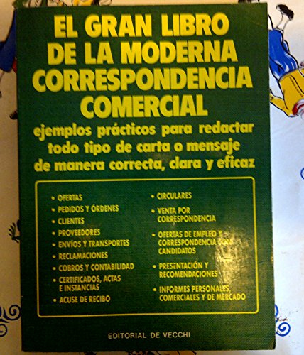 Moderna correspondencia comercial,el gran libro de