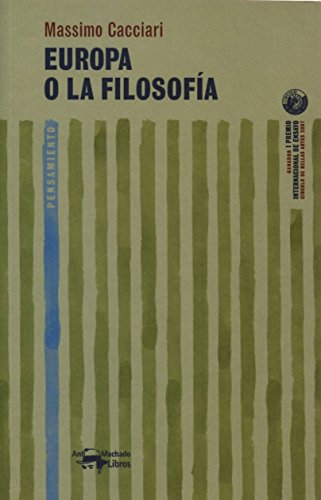 Europa o la filosofía: 1 (A. Machado Libros)