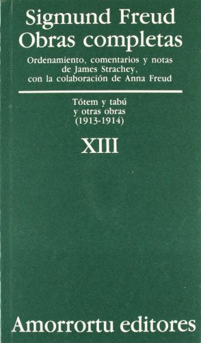 Tótem Y Tabú Y Otras Obras (1913-1914) (Obras Completas de Sigmund Freud)