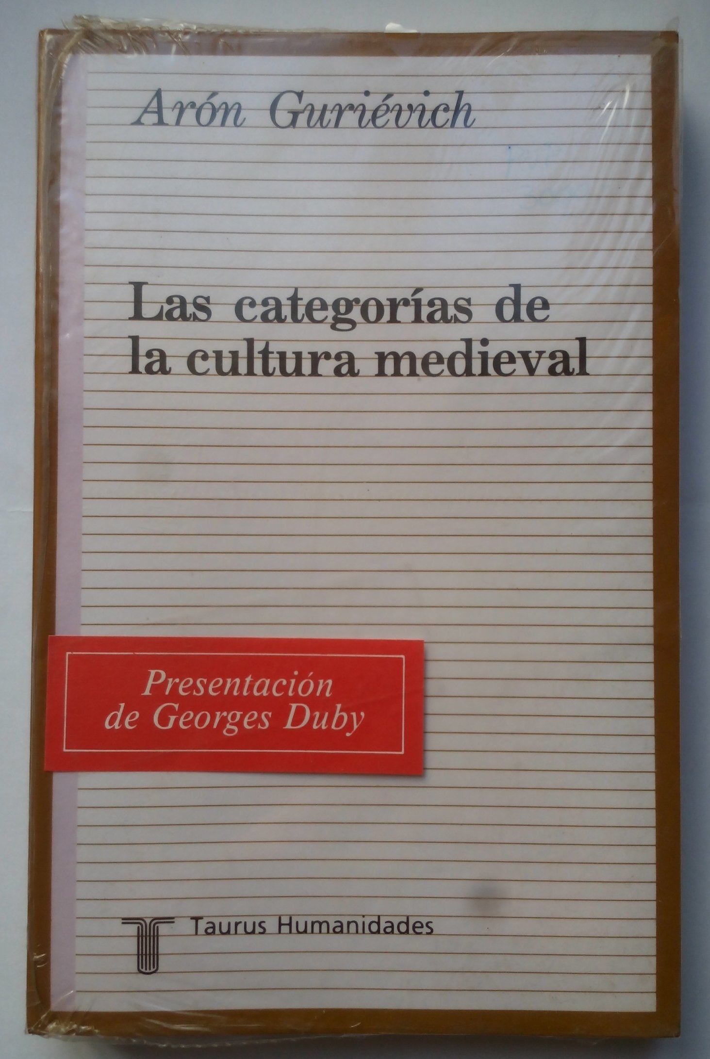 Categorias de la cultura medieval,las